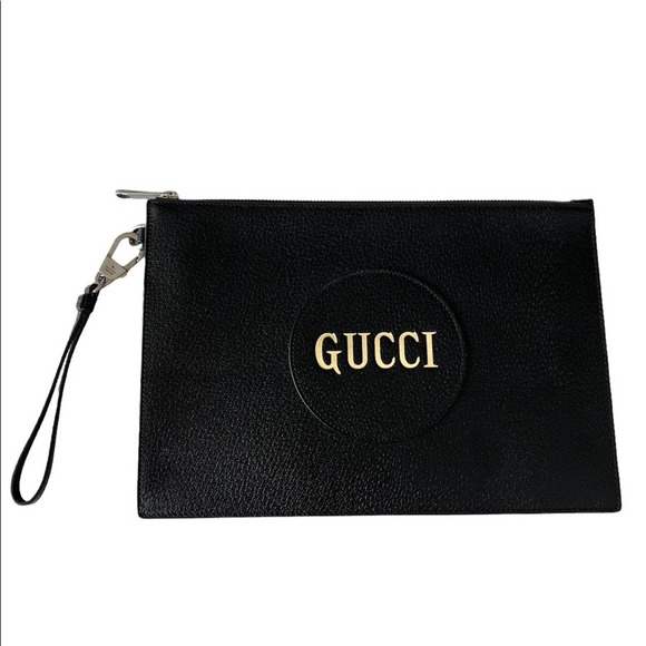 NEW!!! Gucci black clutch unisex style 100% Authentic - Picture 1 of 6